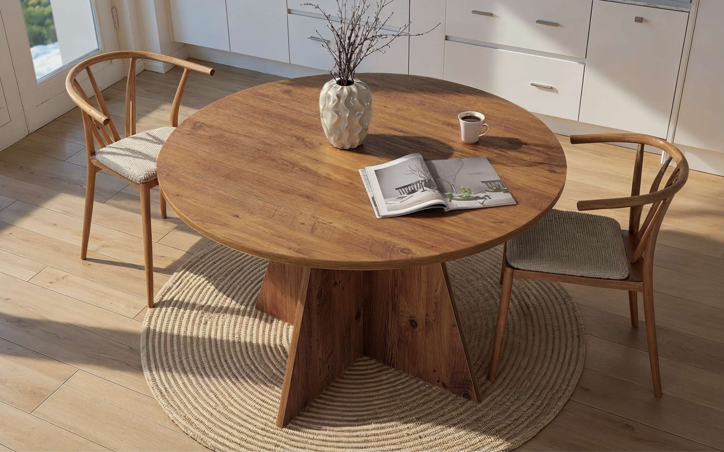 Masa dining Virela, pin atlantic  3